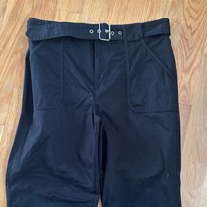 LOFT woman’s black khaki pants. 29 inseam and 10 inch opening at bottom